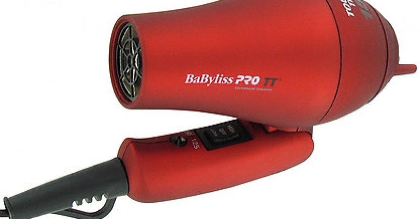 3. Babyliss Pro Tourmaline Titanium Travel Dryer in Blue - wide 5